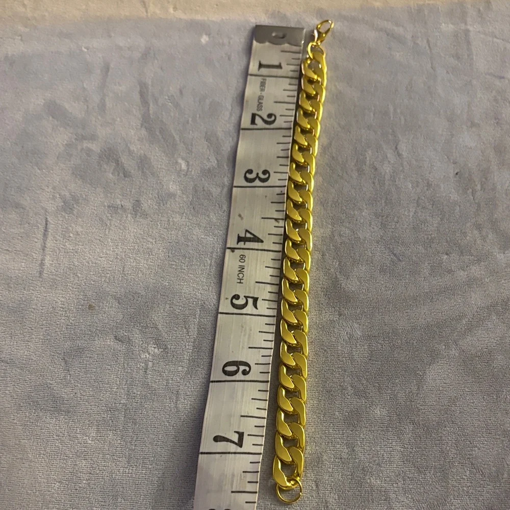 Men's Gold-Tone Chain Bracelet